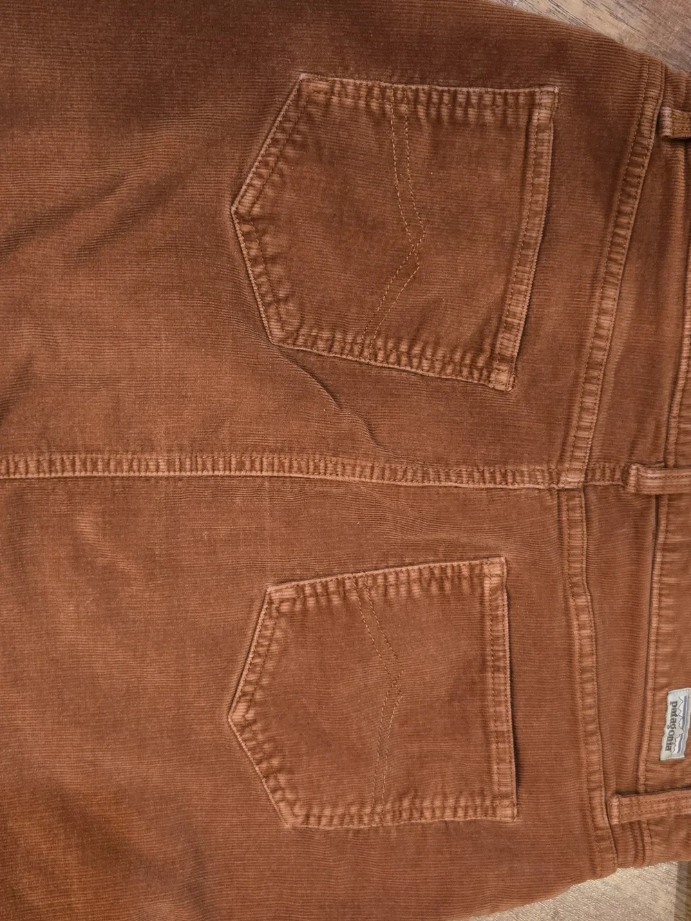 Patagonia Corduroy Mini Skirt in Rust Brown/orange